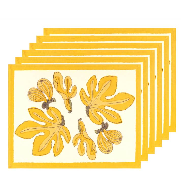Caravan Home - Wholesale Placemat - Fig Citrine Placemats - Set of 61