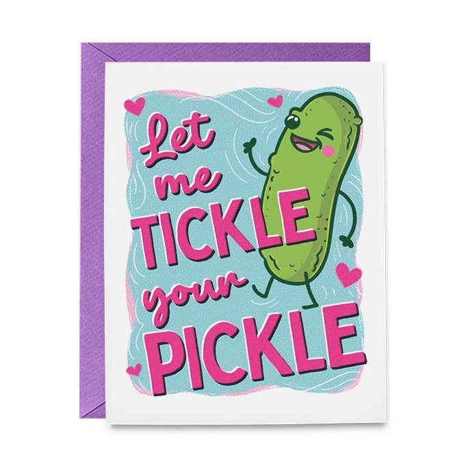 Naughty Pickle Greeting Card for wholesale by Hello Harlot