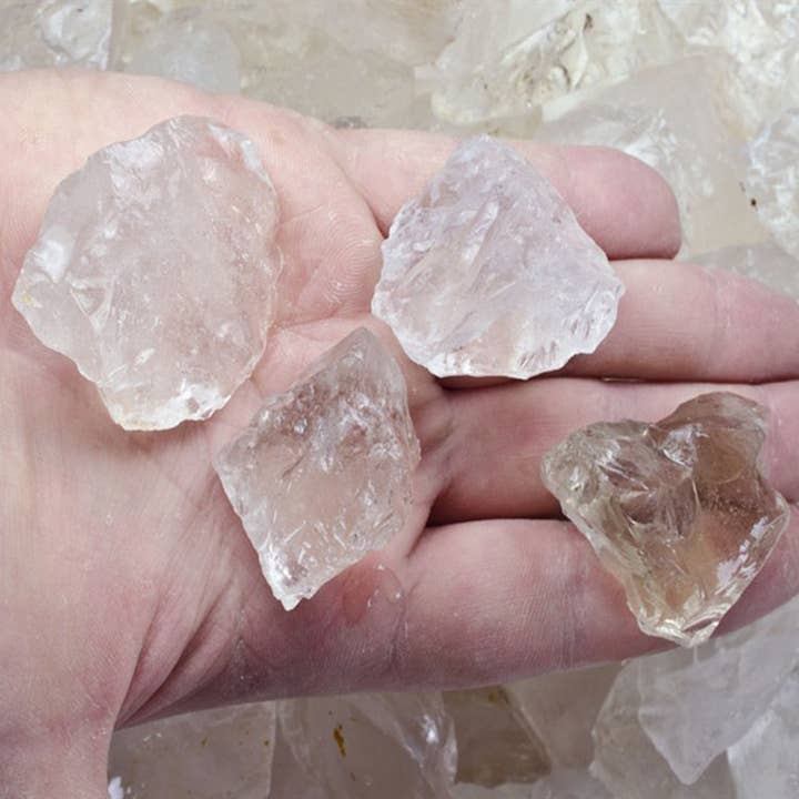 Fantasia Mining - Wholesale Spiritual stone/crystal - Rough Quartz Chunk Crystals - Raw Natural Stones (1 lb)3