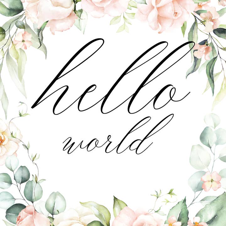 Floral Baby Milestone Card Set for wholesale by Paperclip & Co