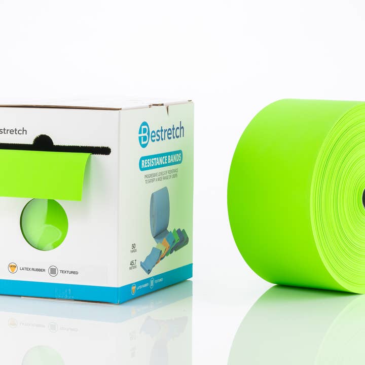 Flat Resistance Bands – 50-Yard Roll for PT & Rehab Level 5 for wholesale by GODBOD
