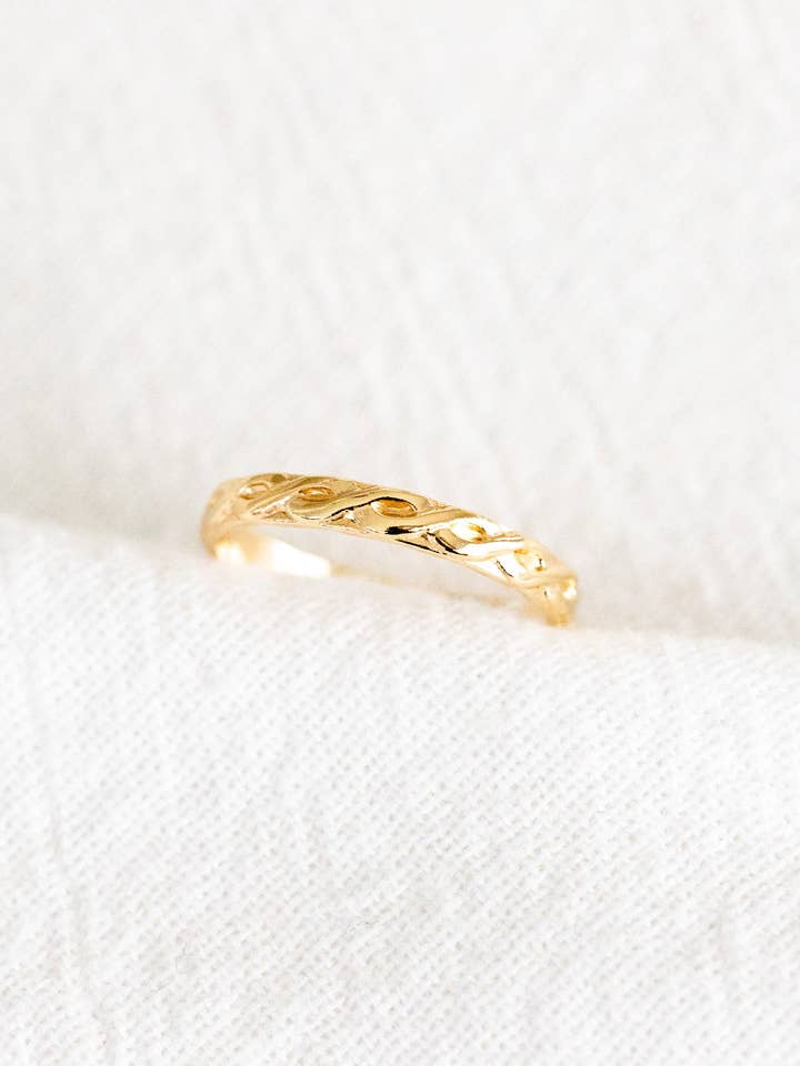 Bague tissée pour la vente par Laine Honolulu