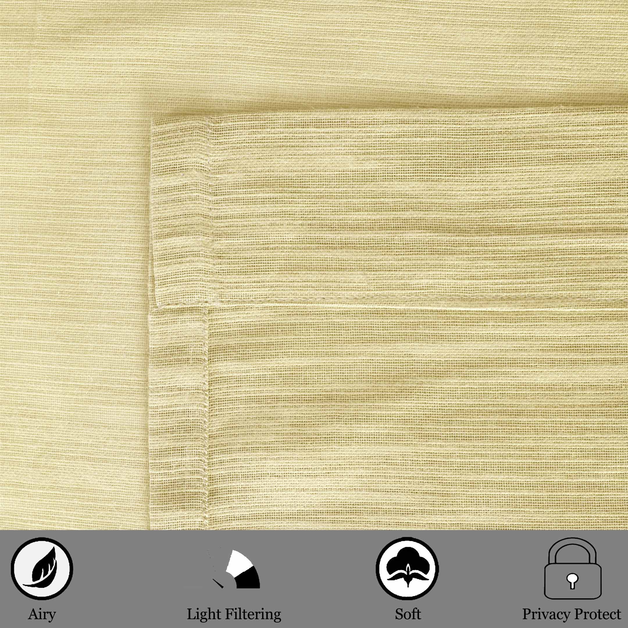 Cottonpassion_US - Wholesale Curtain - Long Window Sheer Curtain 100% Cotton Drape 50x84" 1 Panel12