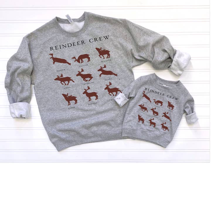 Christmas Reindeer hunt sweatshirt or shirt adult or kids for wholesale by Cotton Threads