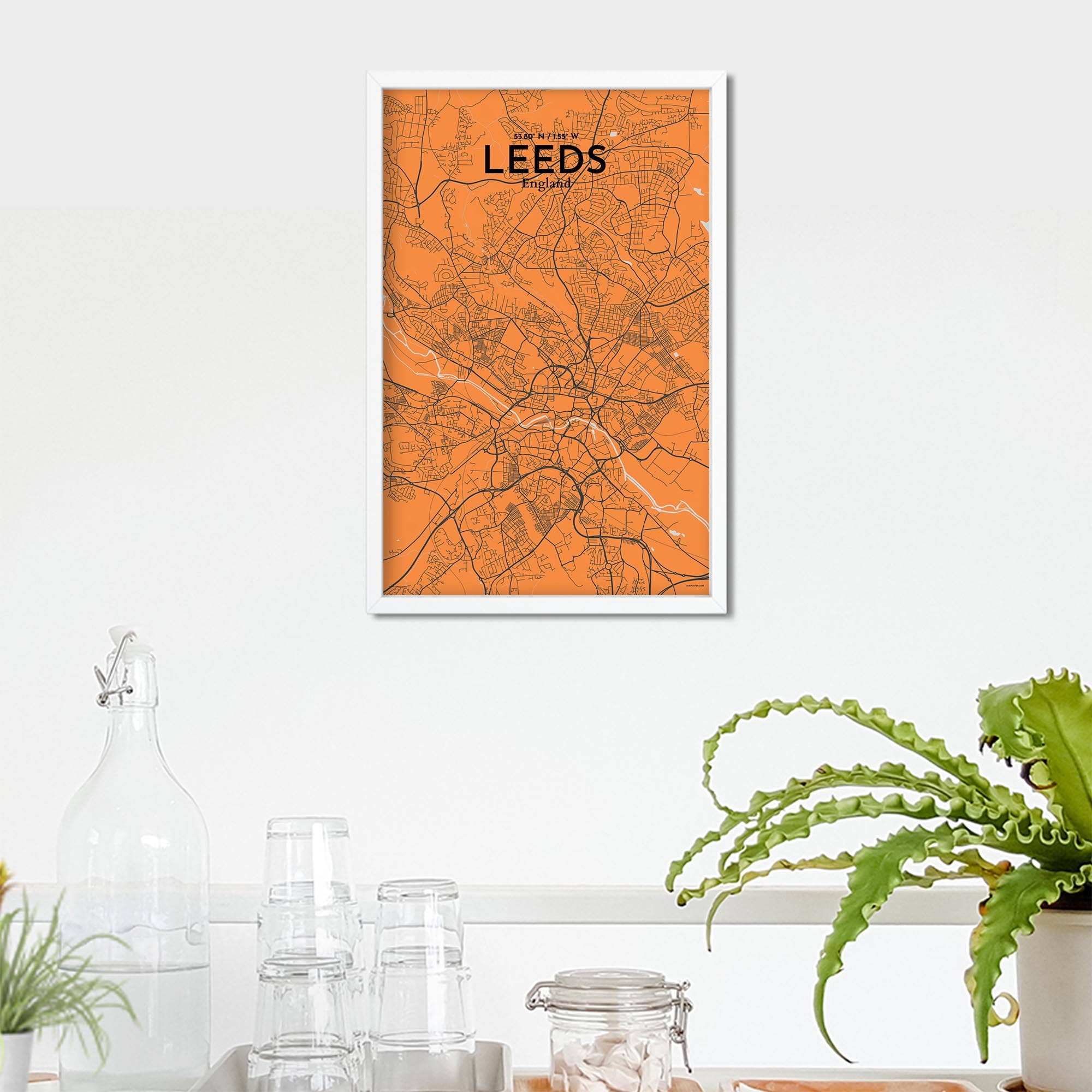 OurPoster.com – wholesale Poster – Leeds karta affisch151
