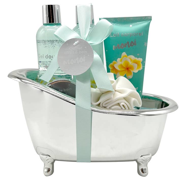 FRENCH TENDANCE - Wholesale Bath & Body Set - Gift Set - Silver Bath - Monoi - FRENCH TENDANCE