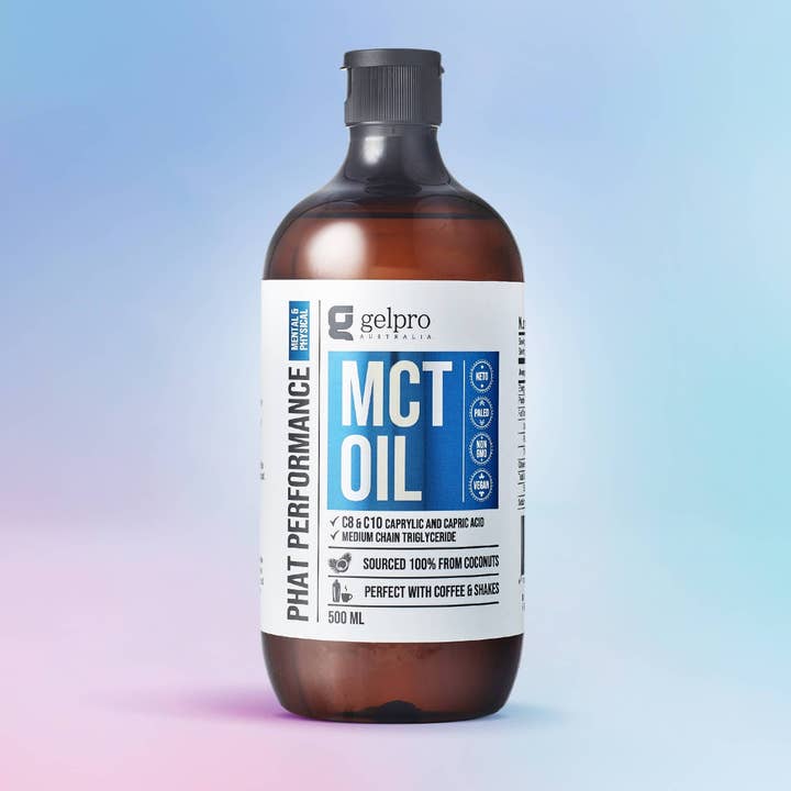 Gelpro Australia - Wholesale Cooking Oil - MCT Oil C8 & C10 - Phat Performance 500ml1