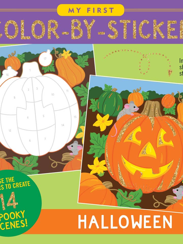 My First Color-By-Sticker Book -- Halloween for wholesale by Peter Pauper Press