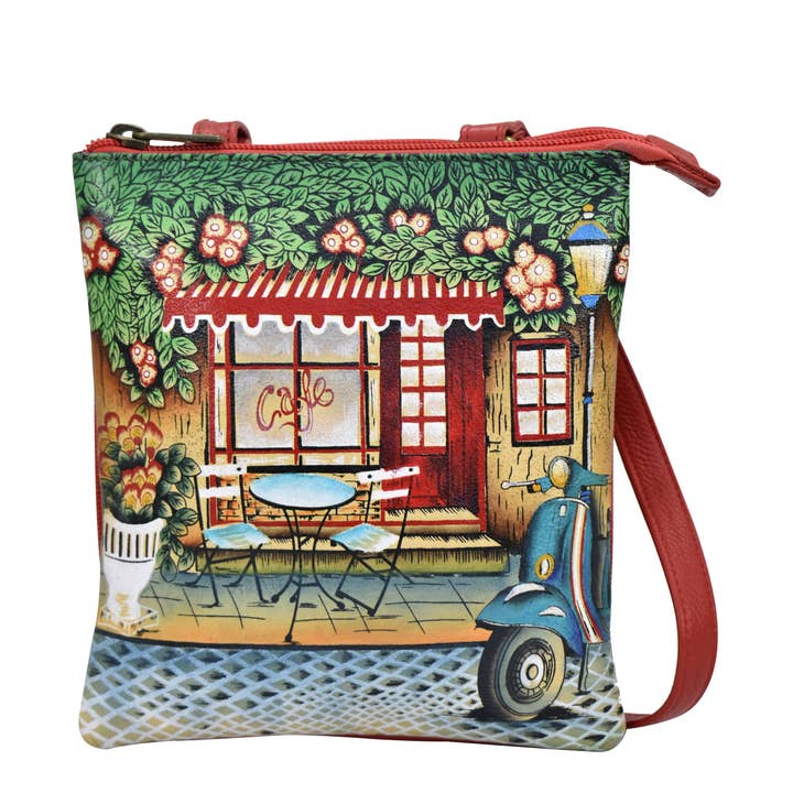 Organizador con tres compartimentos en forma de bandolera - 7443 para venta al por mayor de Anuschka Europe