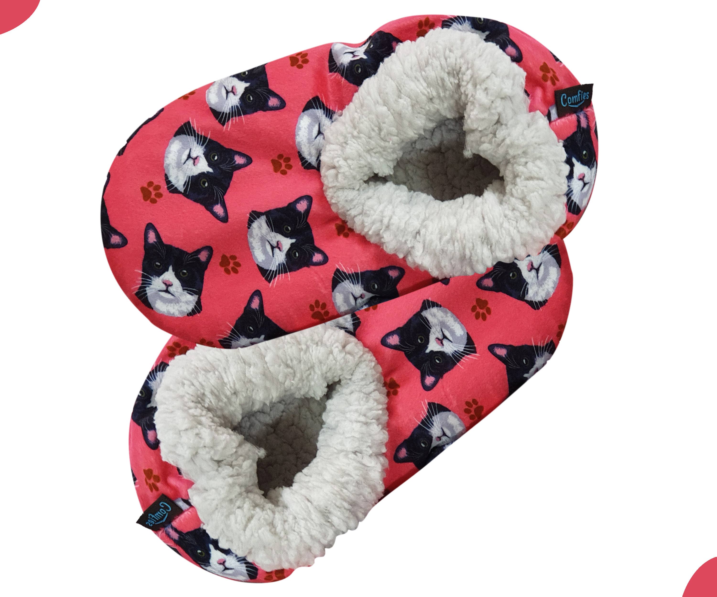 E&S Pets - Wholesale Slippers - Women's - Black and White Cat Slippers1