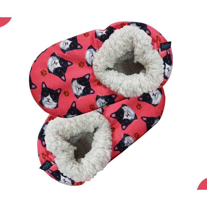 E&S Pets - Wholesale Slippers - Women's - Black and White Cat Slippers1
