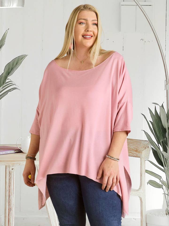 Madelyn - Vente Tunique – femme - LYT9173X-PLUS HAUT À ENCOLURE BATEAU0