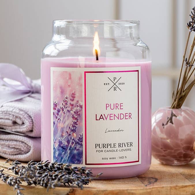 Candela Profumata Pure Lavender - 623G per la vendita all'ingrosso da parte di Purple River
