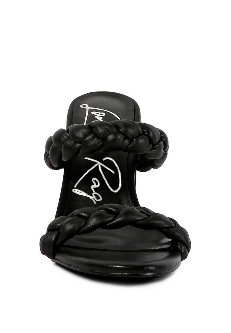 Rag Company - Wholesale High Heels - Women's - MI AMOR BRAIDED STRAP HIGH BLOCK HEELS4