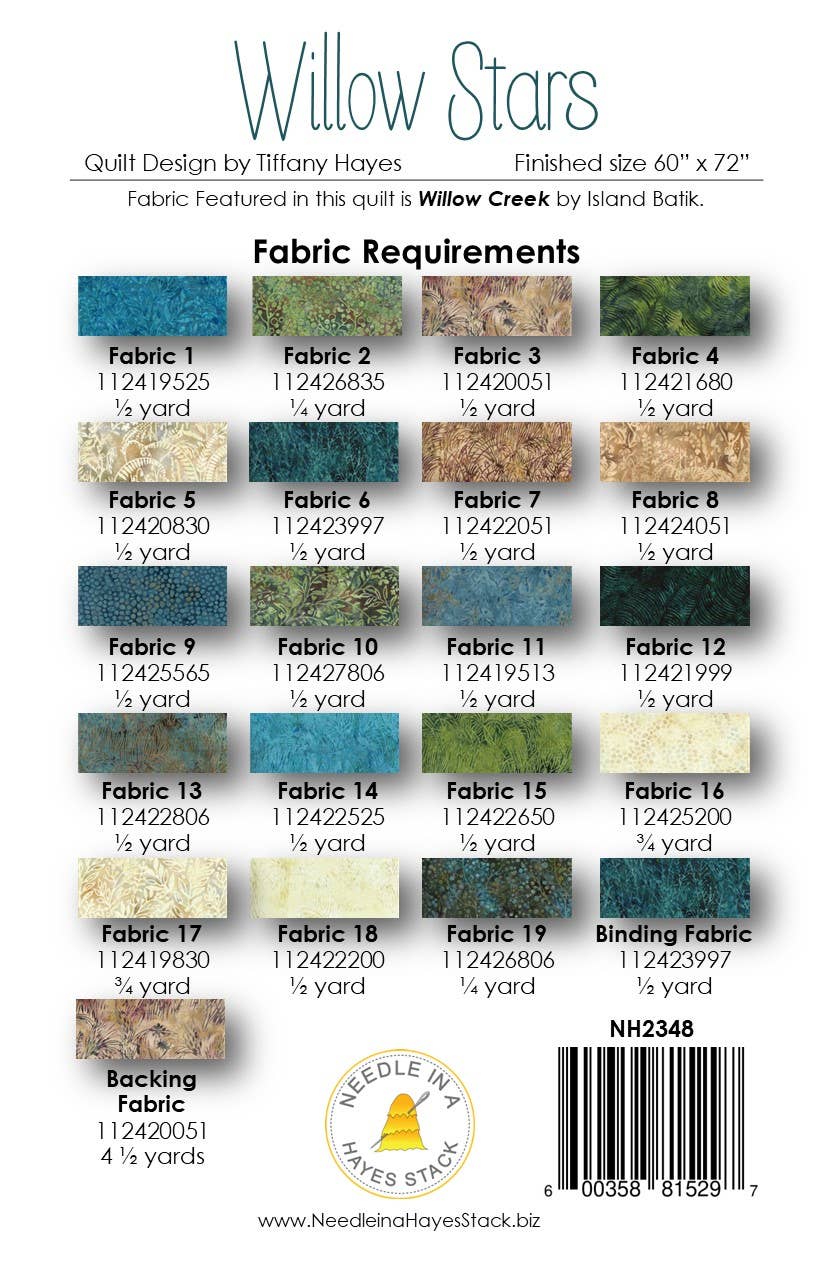 Needle in a Hayes Stack - Wholesale Quilt - Willow Stars1