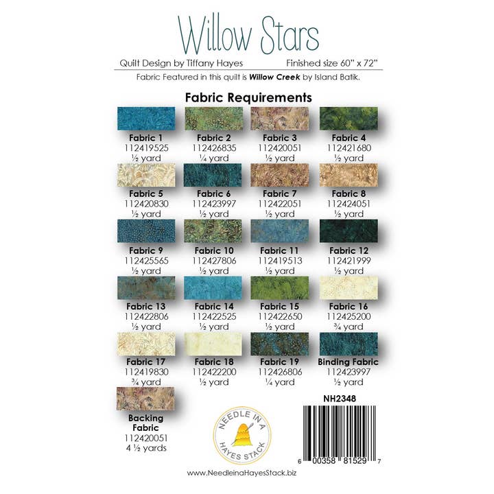 Needle in a Hayes Stack - Wholesale Quilt - Willow Stars1