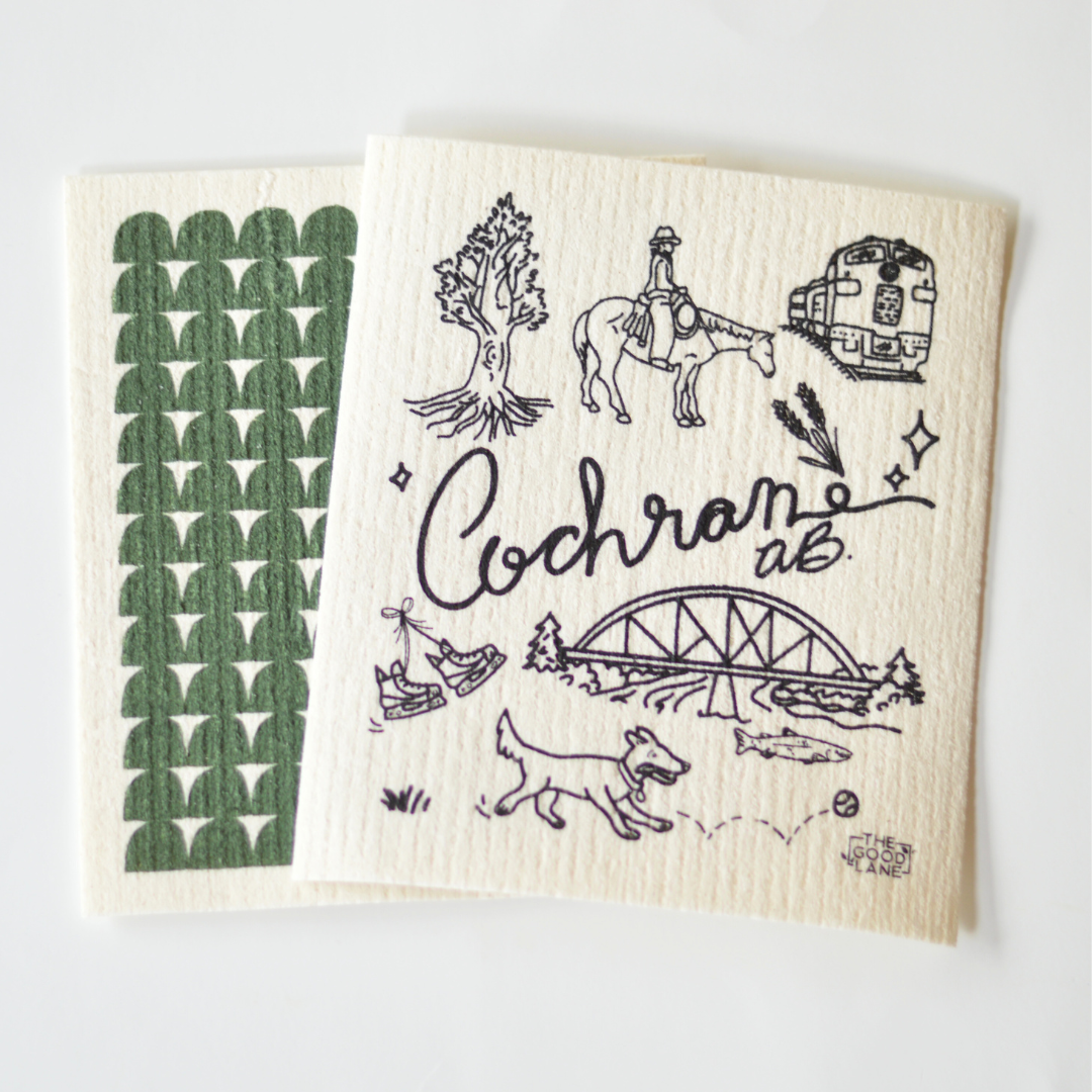 The Good Lane - Wholesale Dishcloth - Cloths That Support Local (Cochrane) - Swedish Sponge Cloth Set2