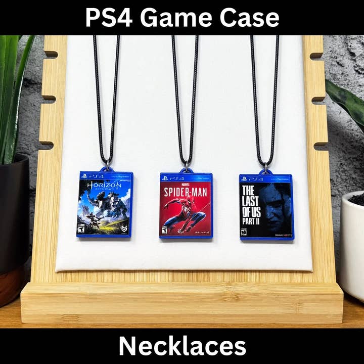 BitsyLabs - Wholesale Pendant/Charm Necklace - PS4 Game Case Necklace