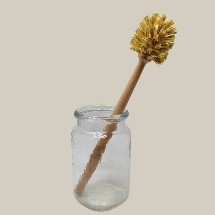 The Waste Less Shop - Wholesale Cleaning brush - Long Handle Bottle Brush – Beechwood & Agave Fiber3