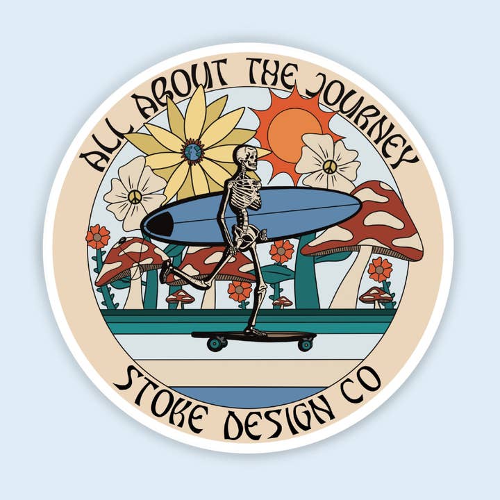 Journey Sticker for wholesale by Stoke Design Company