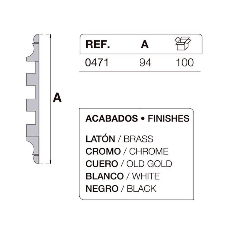 CAMBESA - Wholesale Knob/Pull - Hinge 471 Brass1