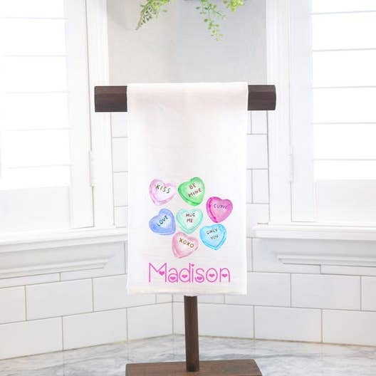 Bonbonherzen Mehl Sack Geschirrtuch - Gastgebergeschenk - Einweihungsgeschenk - Valentinstag für den Großhandel von Moman Sales, Inc.