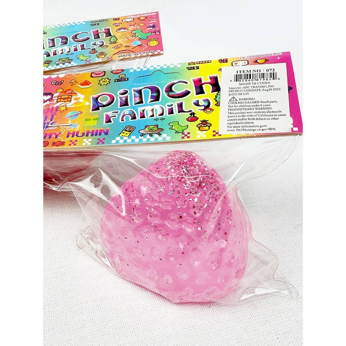 MÉLANGER LA COULEUR Jouet Squishy Pince Fraise en vente sur Faire4