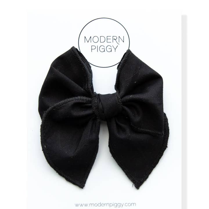 Negro | Pequeño lazo para fiestas para venta al por mayor de Modern Piggy