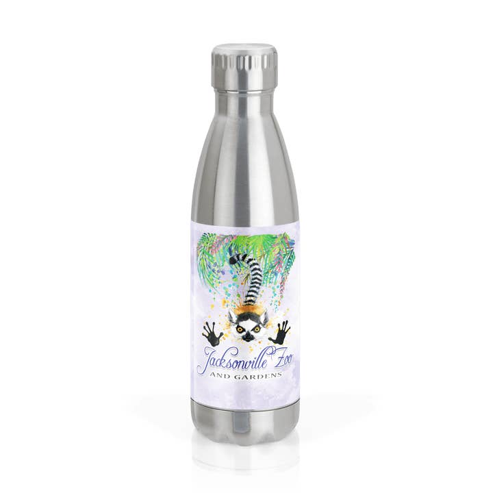 Customizable Stainless Finish 16oz Cola : WC Lemur w Palms for wholesale by Matrix