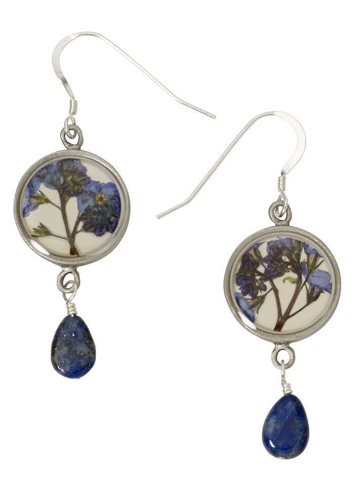 Shari Dixon - Wholesale Dangle Earrings - Forget Me Not Small Round w/Drop Earrings0