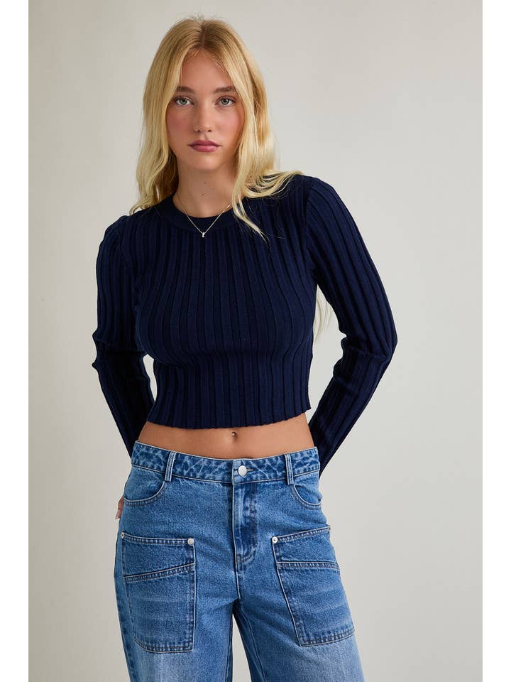 LE LIS - Wholesale Blouse - Women's - BACK SHIRRING LONG SLEEVE TOP7