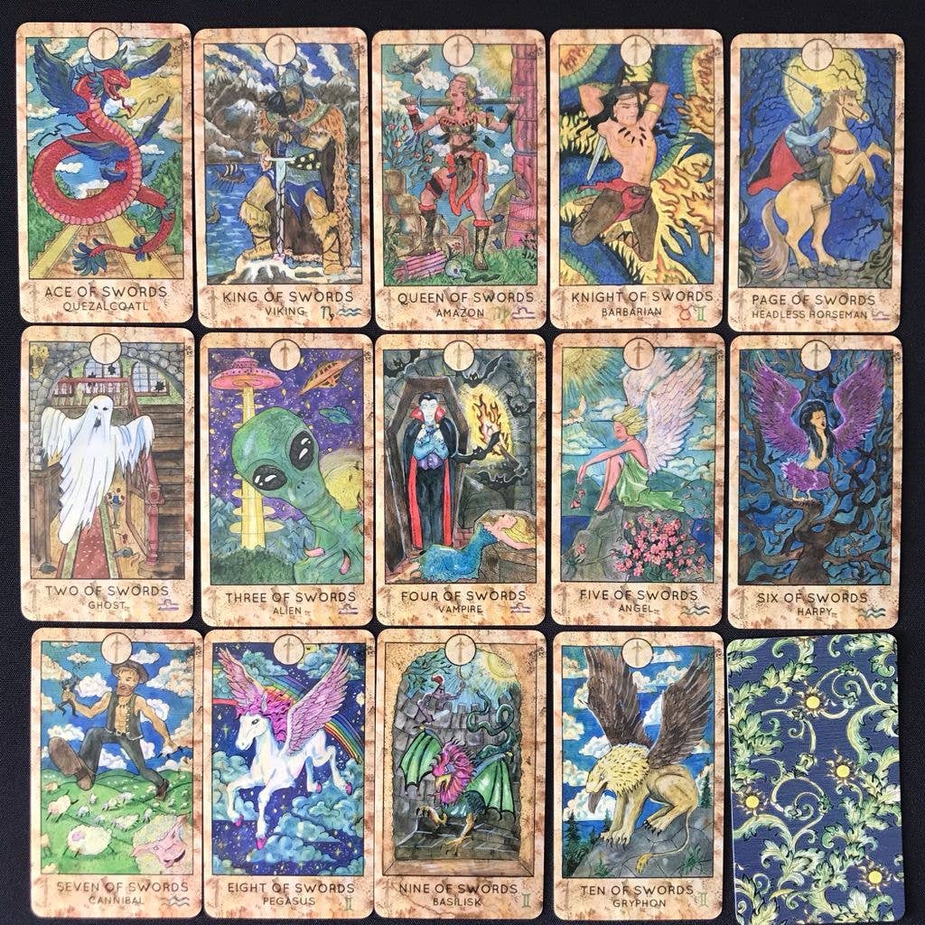 Tarotlandia – Cartas de tarô por atacado – Baralho de Tarô Fantasy World De Luxe Edição Limitada (Samiramay)11