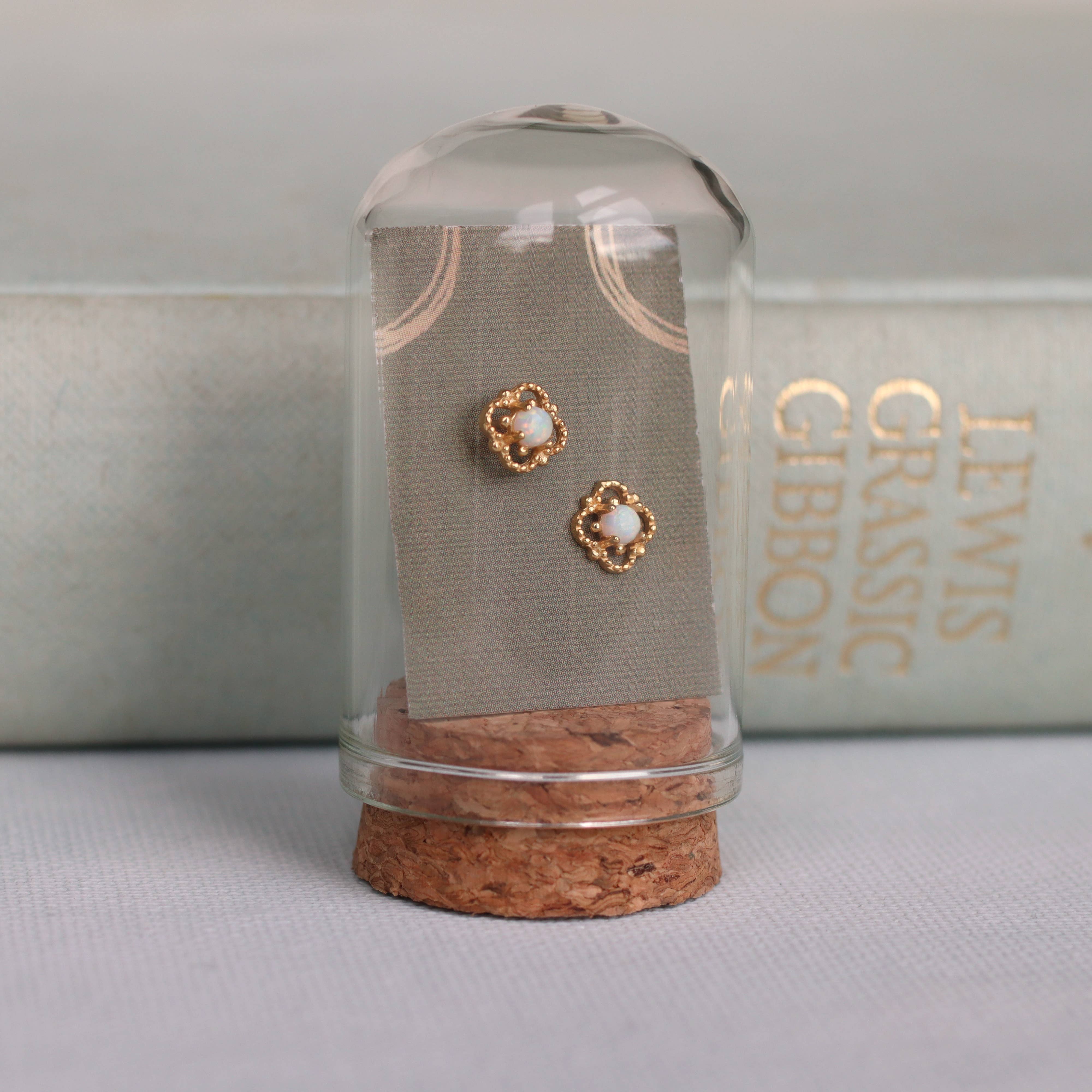 Silk Purse, Sow's Ear - Wholesale Stud/Post Earrings - Victorian Opal Stud Earrings5