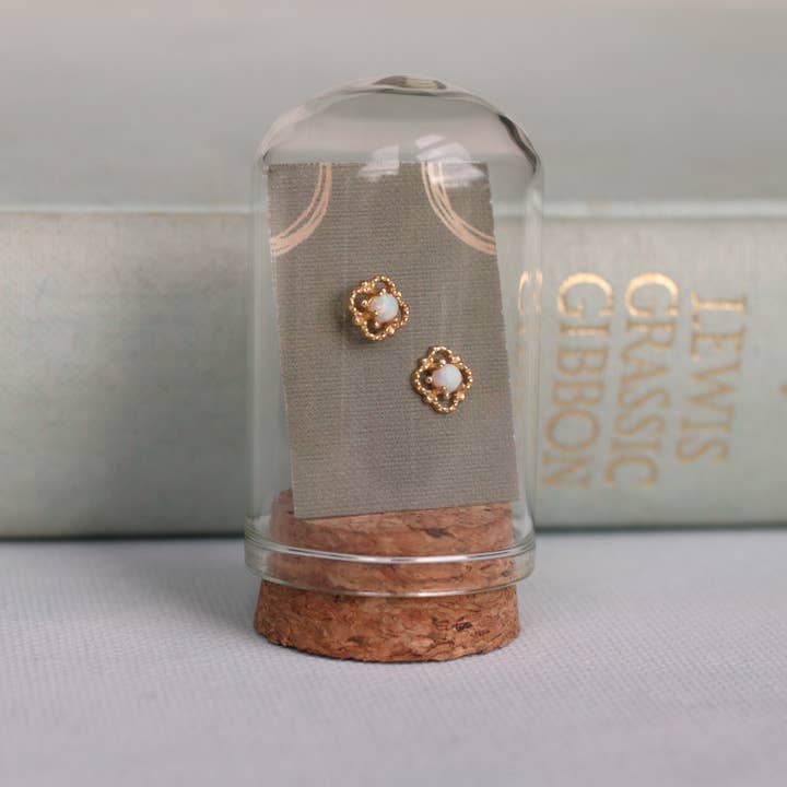 Silk Purse, Sow's Ear - Wholesale Stud/post earrings - Victorian Opal Stud Earrings5