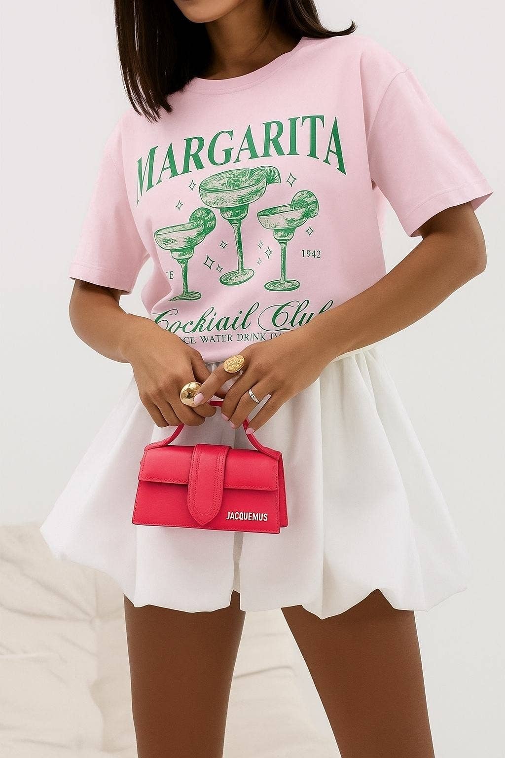 ESTEE BROWN - Vendita all'ingrosso Maglietta serigrafata - Donna - Maglietta oversize stampata da donna - 2206-291