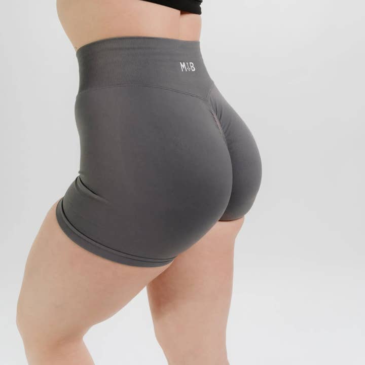 MYB Apparel - Wholesale Athletic Shorts - Women's - SYNERGY SCRUNCH SHORTS 4.5"16