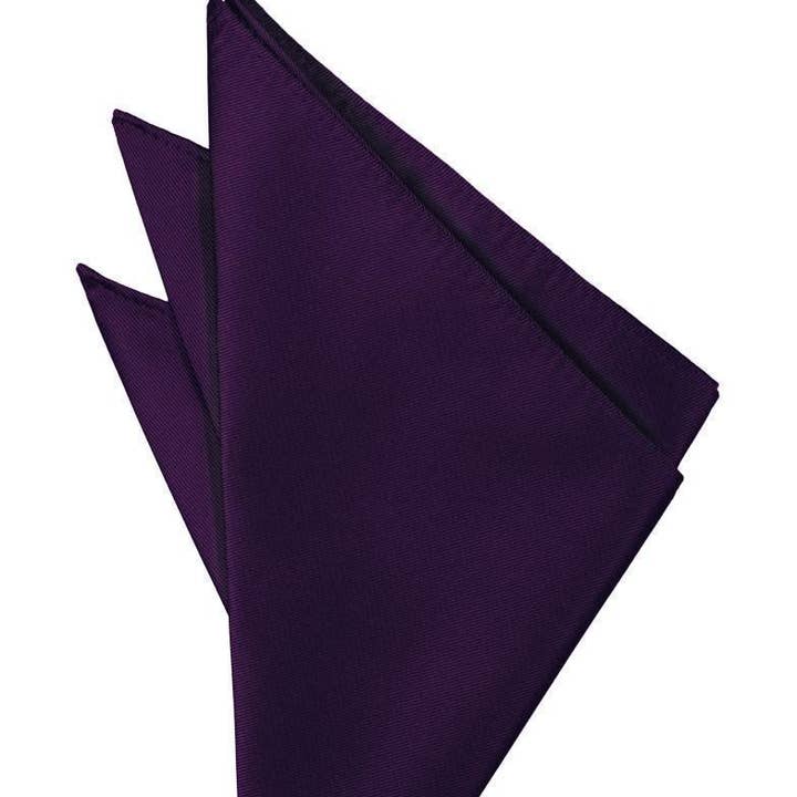 Cardi International - Wholesale Pocket Square - Men's - Raisin Solid Twill Pocket Square0