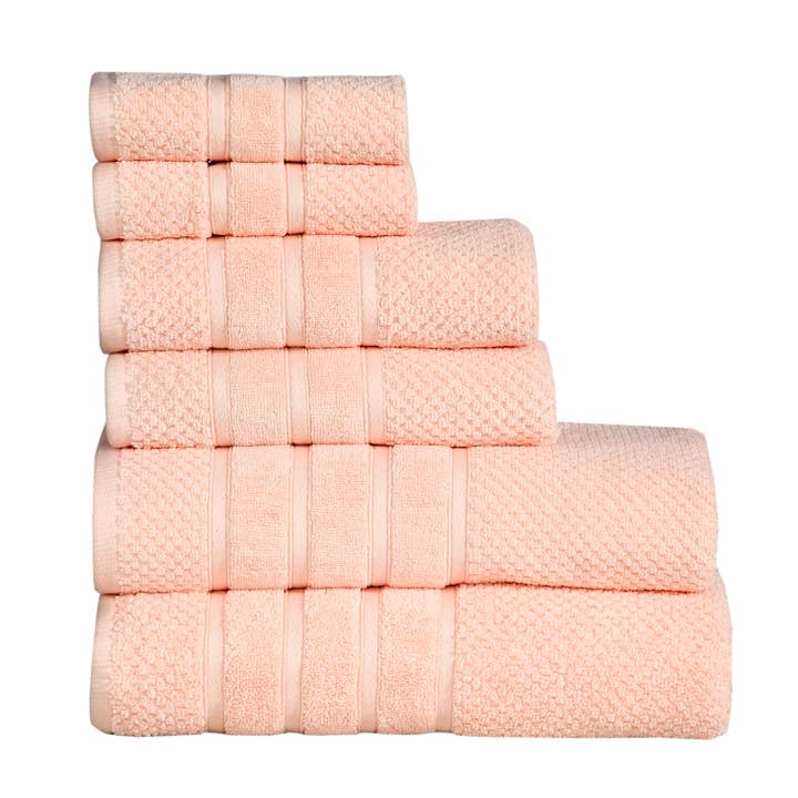 Feather & Stitch New York - Wholesale Towel Set - 100% Cotton 6-Piece 625 GSM Ultra soft Bath Towel Set3