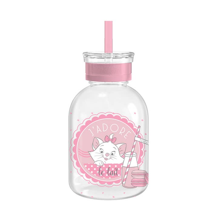 Bouteille de lait en verre Disney Aristocats French Marie Love 15 oz pour la vente par Silver Buffalo