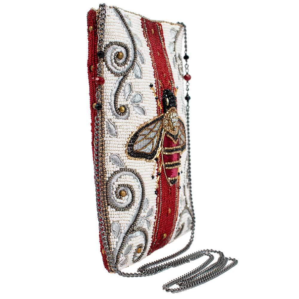 Mary Frances Accessories - Wholesale Crossbody Bag - Women's - Royal Bee Beaded Bee Motif Mini Crossbody Handbag2