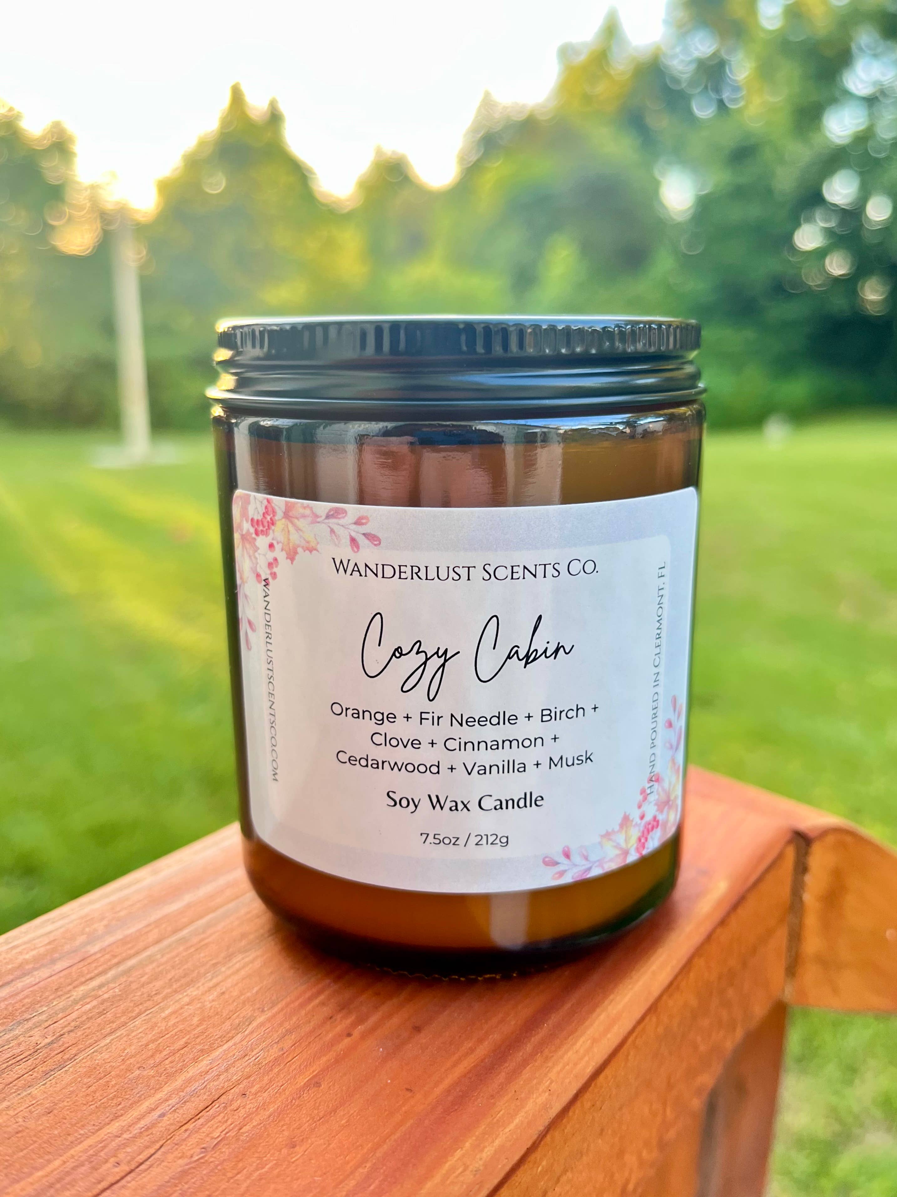 Wanderlust Scents Co. - Wholesale Jar/Filled Candle - Unbranded No Label Summer Scented Soy Candles Amber Jar1