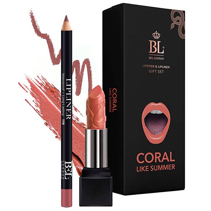 Eveline Cosmetics - Wholesale Lipstick Set - BEL London Color Matched Lip Liner & Lipstick Set2