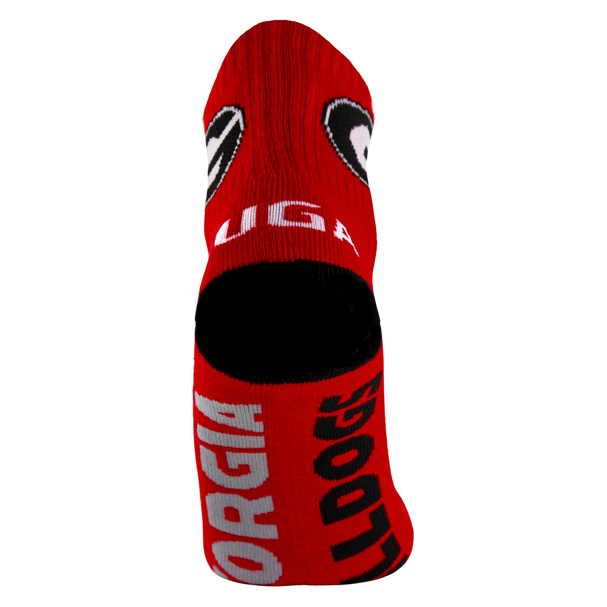 Donegal Bay - Wholesale Socks - Unisex - Georgia Bulldogs Red Quarter Socks2