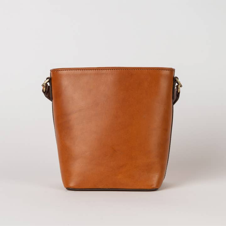 O My Bag - Wholesale Shoulder Bag - Women's - Leather Bag Bobbi Bucket Midi - Cognac Classic Leather
