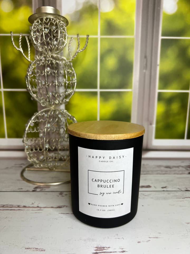 Cappuccino Brulee for wholesale by Happy Daisy Candle Co.