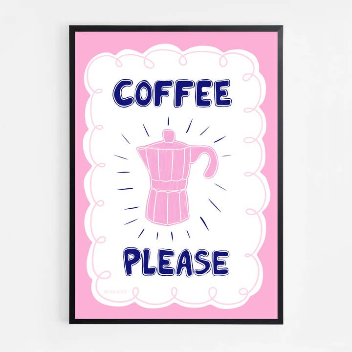Woo Hoo Prints – wholesale Art print – COFFEE PLEASE PRINT1
