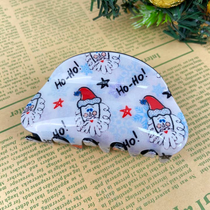 TheDivaSoap - Wholesale Hair Clip - Women's - Christmas Claw Clip Hair Clip Santa Claus Snowman