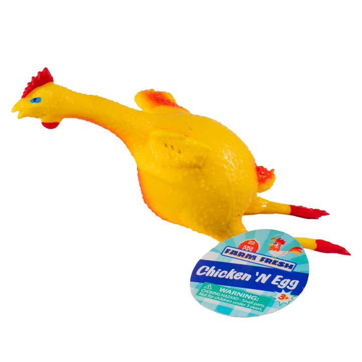 Toysmith - Wholesale Squishy Toy - Kids & Baby - Farm Fresh Chicken N' Egg, Gag, Stress Relief, Spring3