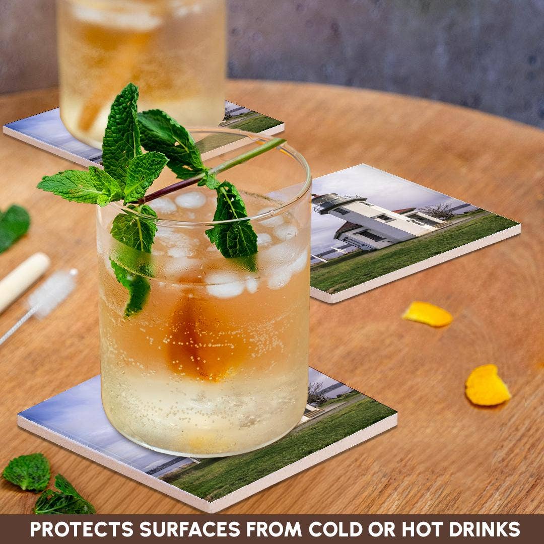 3dRose – wholesale Coasters – 3dRose, Point Robinson Lighthouse, Maury Island, near Seattle, WA, USA, Coaster2