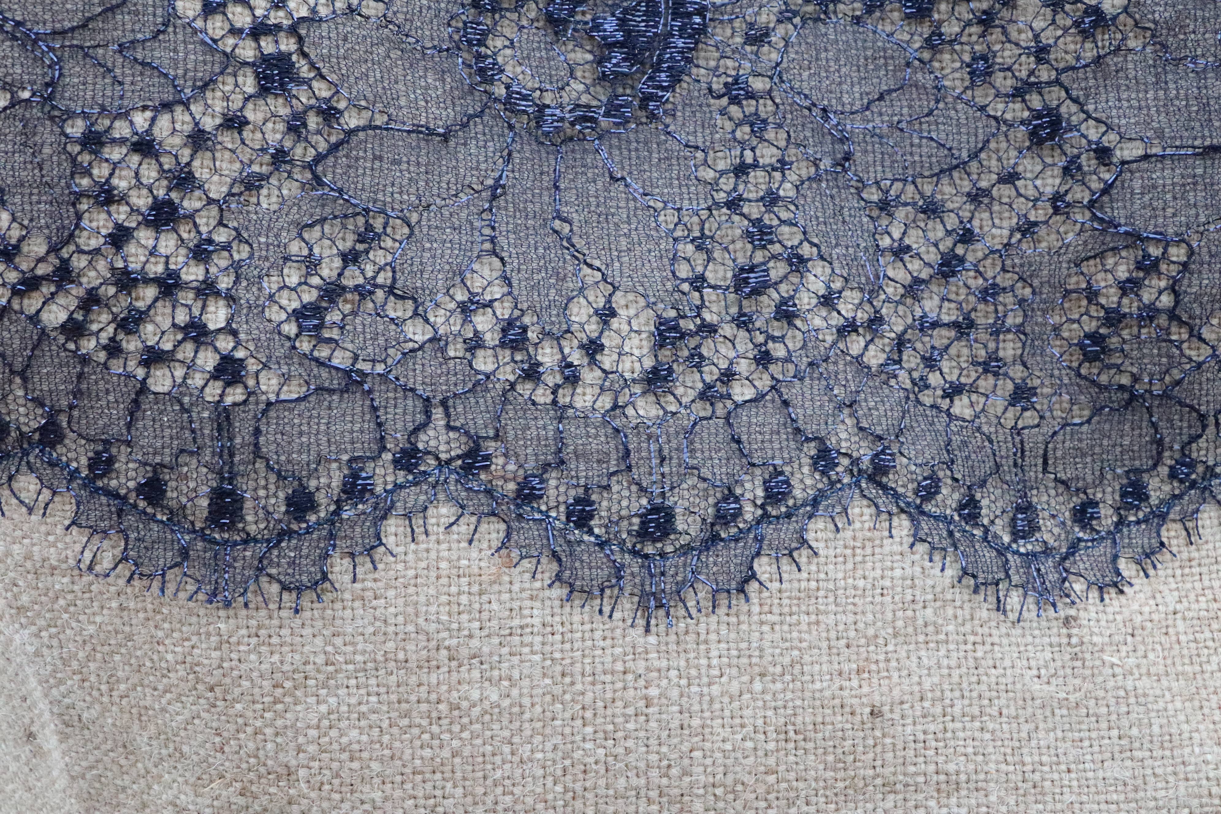 Les Sacs de Théane – Sacola - Mulher por atacado – Bolsa tote de juta com renda de Calais6